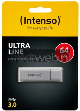 Intenso Ultra Line USB Drive 64 GB zilver Front box