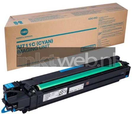 Konica Minolta IU-711 cyaan Combined box and product