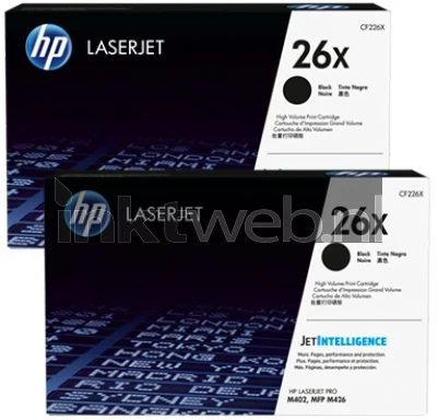 HP 26X 2 pack zwart
