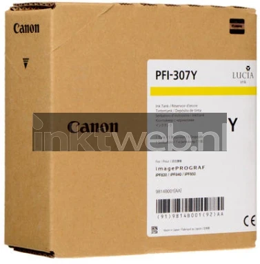 Canon PFI-307 geel Front box