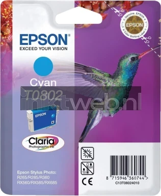Epson T0802 cyaan