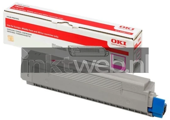 Oki C712 magenta Combined box and product