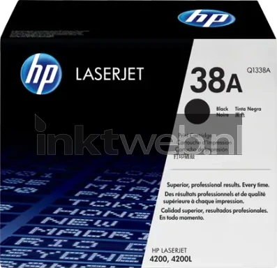 HP 38A zwart Front box