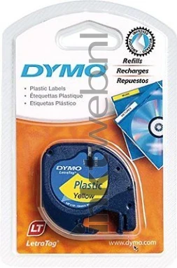 Dymo 91222/S0721670 zwart op geel breedte 12 mm
