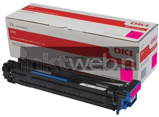 Oki c931 magenta Combined box and product