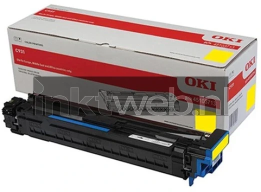 Oki c931 geel Combined box and product