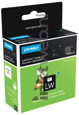 Dymo S0929120 25 mm x 25 mm  wit