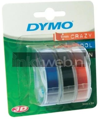 Dymo S0847750 multipack 3 kleuren  op  breedte 9 mm