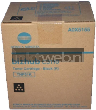 Konica Minolta TNP51 zwart Front box