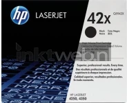 HP 42X zwart product front Front box