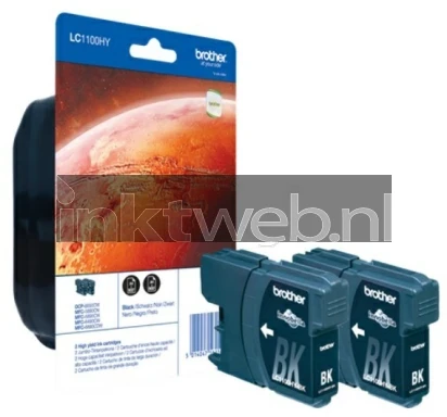 Brother LC-1100HY zwart Combined box and product