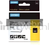 Dymo S0718620 zwart op wit breedte 19 mm