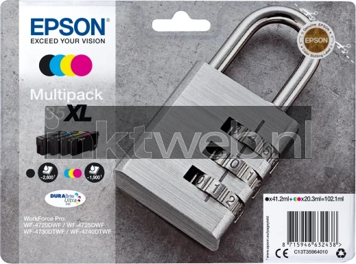 Epson 35XL multipack zwart en kleur