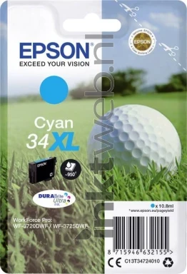 Epson 34XL cyaan