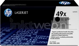 HP 49X zwart Front box