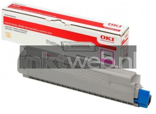 Oki C612 magenta Combined box and product