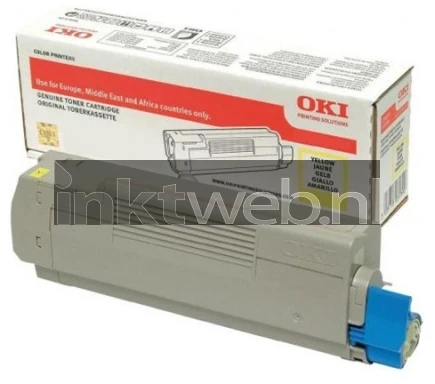 Oki C612 geel Combined box and product