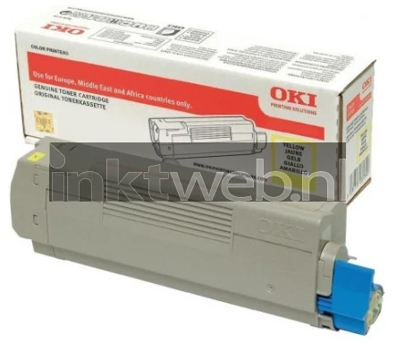 Oki C532 / MC573 geel Combined box and product