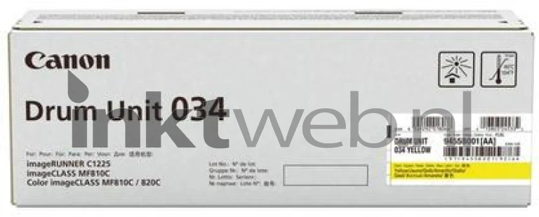 Canon 034 geel Front box