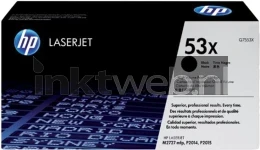 HP 53X zwart Front box