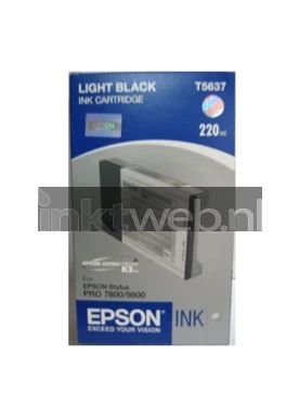 Epson T6037 licht zwart