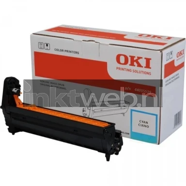 Oki C910 cyaan Combined box and product