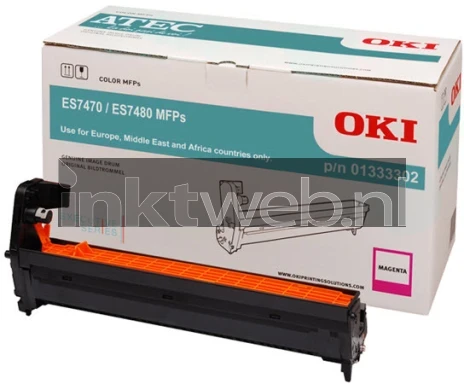 Oki 7470 / 7480 magenta Combined box and product