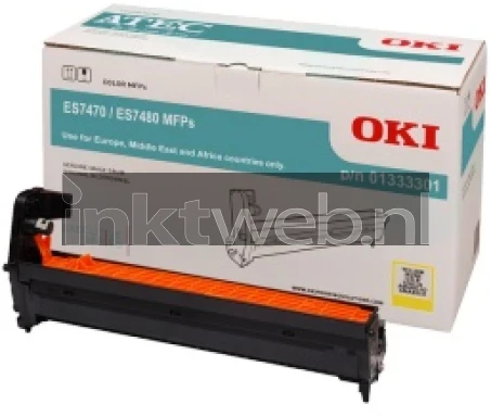 Oki 7470 / 7480 geel Combined box and product