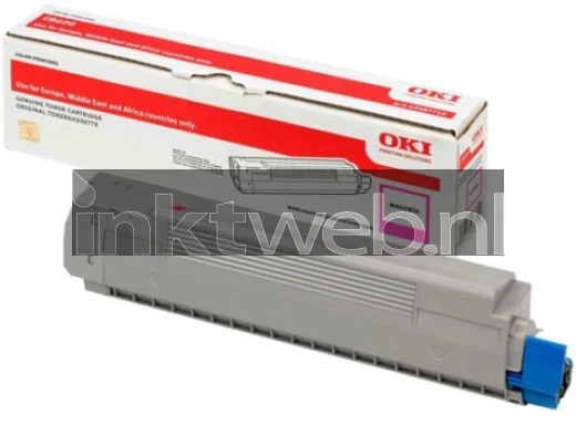 Oki 46490622 magenta Combined box and product