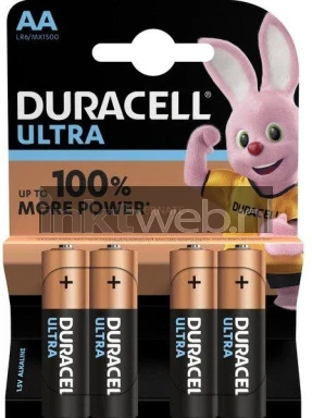 Duracell Ultra AA 4pack Combined box and product