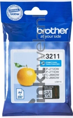Brother LC-3211 cyaan Front box