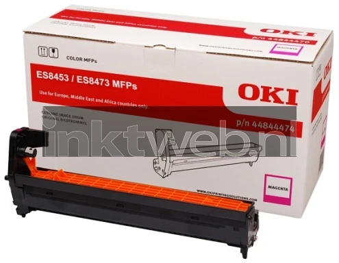 Oki 44844474 magenta Combined box and product