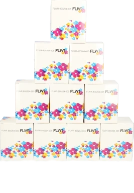 FLWR Zebra labels 10-Pack 102 mm x 150 mm  wit