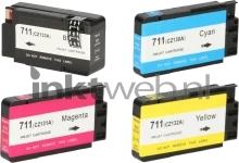 HP 711 multipack zwart en kleur Product only
