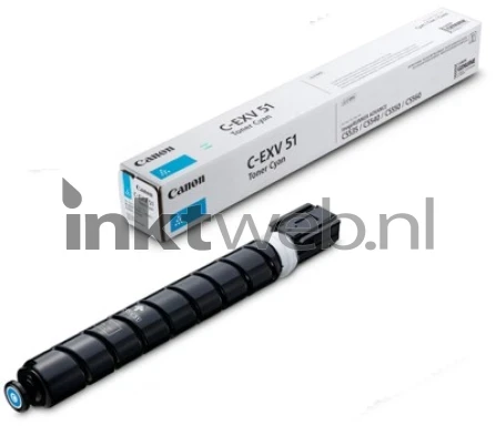 Canon C-EXV 51 (Sticker resten) cyaan
