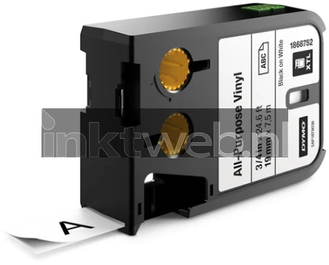 Dymo 1868752 zwart op wit breedte 19 mm