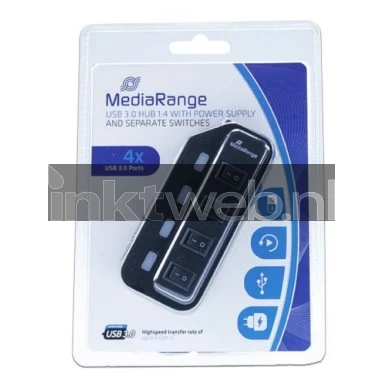 MediaRange MRCS505 USB 3 Hub 4-ports
