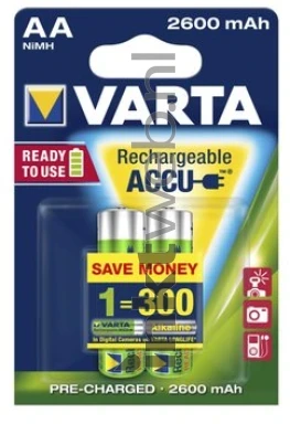 Varta 2xaa 2600mAh rechargeable