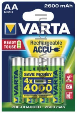 Varta 4xaa 2600mAh rechargeable