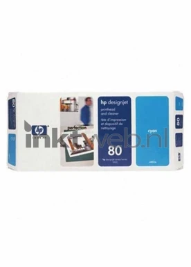 HP 80 Cyaan Front box