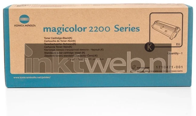 Konica Minolta MC2200 zwart Front box