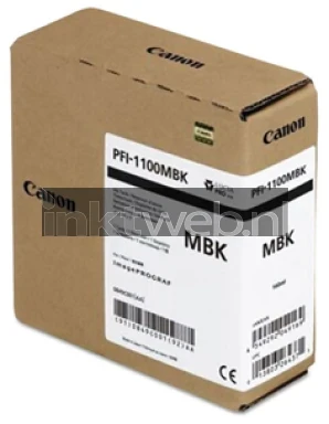 Canon PFI-1100 mat zwart Front box