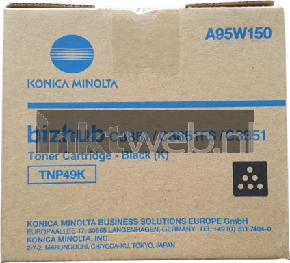 Konica Minolta A95W150 zwart Front box