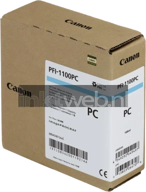 Canon PFI-1100 foto cyaan Front box