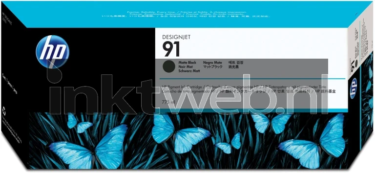 HP 91 mat zwart