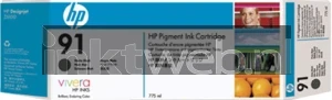 HP 91 Black Mat Front box