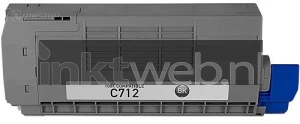 Huismerk Oki C712 zwart (Huismerk (compatible))