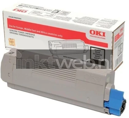 Huismerk Oki C612 zwart Front box