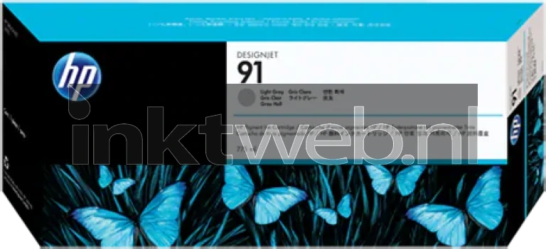 HP 91 licht grijs Front box