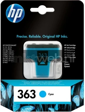 HP 363 cyaan Front box Front box